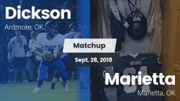Matchup: Dickson  vs. Marietta  2018