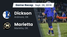 Recap: Dickson  vs. Marietta  2018