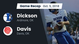 Recap: Dickson  vs. Davis  2018