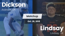 Matchup: Dickson  vs. Lindsay  2018