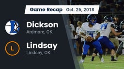 Recap: Dickson  vs. Lindsay  2018