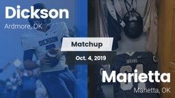 Matchup: Dickson  vs. Marietta  2019