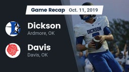 Recap: Dickson  vs. Davis  2019