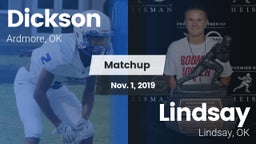 Matchup: Dickson  vs. Lindsay  2019