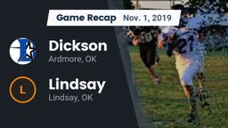 Recap: Dickson  vs. Lindsay  2019