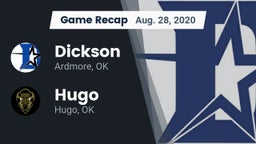 Recap: Dickson  vs. Hugo  2020