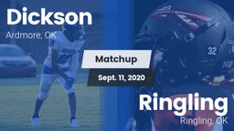 Matchup: Dickson  vs. Ringling  2020