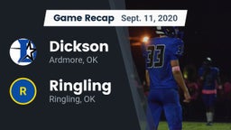 Recap: Dickson  vs. Ringling  2020