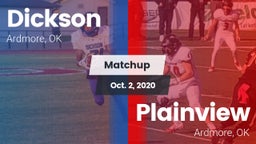 Matchup: Dickson  vs. Plainview  2020