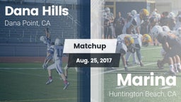 Matchup: Dana Hills High vs. Marina  2017