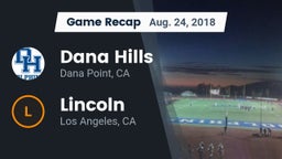 Recap: Dana Hills  vs. Lincoln  2018