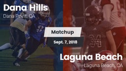 Matchup: Dana Hills High vs. Laguna Beach  2018