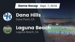Recap: Dana Hills  vs. Laguna Beach  2018