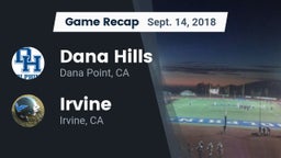 Recap: Dana Hills  vs. Irvine  2018