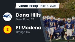 Recap: Dana Hills  vs. El Modena  2021