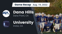 Recap: Dana Hills  vs. University  2022