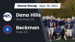 Recap: Dana Hills  vs. Beckman  2022