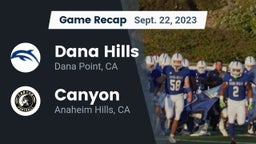 Recap: Dana Hills  vs. Canyon  2023