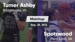 Matchup: Turner Ashby vs. Spotswood  2016