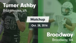 Matchup: Turner Ashby vs. Broadway  2016