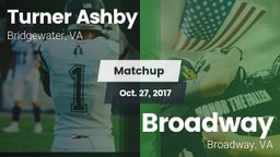 Matchup: Turner Ashby vs. Broadway  2017