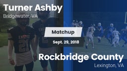 Matchup: Turner Ashby vs. Rockbridge County  2018