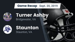 Recap: Turner Ashby  vs. Staunton  2019