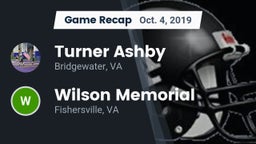 Recap: Turner Ashby  vs. Wilson Memorial  2019
