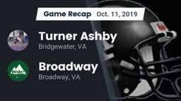 Recap: Turner Ashby  vs. Broadway  2019
