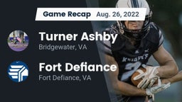 Recap: Turner Ashby  vs. Fort Defiance  2022