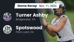 Recap: Turner Ashby  vs. Spotswood  2022