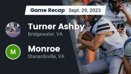 Recap: Turner Ashby  vs. Monroe  2023
