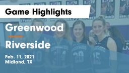 Greenwood   vs Riverside  Game Highlights - Feb. 11, 2021
