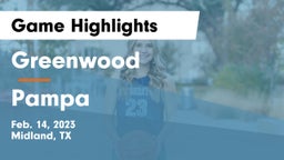 Greenwood   vs Pampa  Game Highlights - Feb. 14, 2023