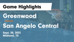 Greenwood   vs San Angelo Central  Game Highlights - Sept. 30, 2023