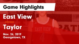 East View  vs Taylor  Game Highlights - Nov. 26, 2019