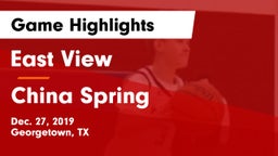 East View  vs China Spring  Game Highlights - Dec. 27, 2019