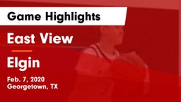East View  vs Elgin  Game Highlights - Feb. 7, 2020