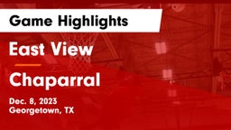 East View  vs Chaparral  Game Highlights - Dec. 8, 2023