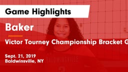 Baker  vs Victor Tourney Championship Bracket Game 1 Game Highlights - Sept. 21, 2019