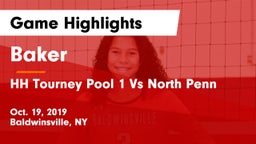 Baker  vs HH Tourney Pool 1 Vs North Penn Game Highlights - Oct. 19, 2019