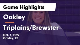 Oakley   vs Triplains/Brewster  Game Highlights - Oct. 1, 2022