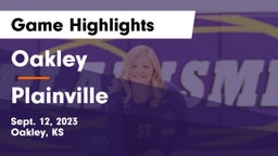 Oakley   vs Plainville  Game Highlights - Sept. 12, 2023