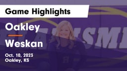 Oakley   vs Weskan Game Highlights - Oct. 10, 2023