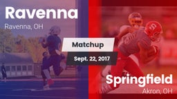 Matchup: Ravenna  vs. Springfield  2017