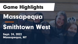 Massapequa  vs Smithtown West  Game Highlights - Sept. 24, 2022