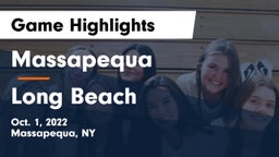 Massapequa  vs Long Beach  Game Highlights - Oct. 1, 2022