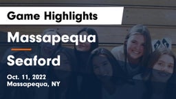 Massapequa  vs Seaford Game Highlights - Oct. 11, 2022