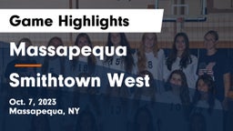 Massapequa  vs Smithtown West  Game Highlights - Oct. 7, 2023