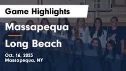 Massapequa  vs Long Beach  Game Highlights - Oct. 16, 2023